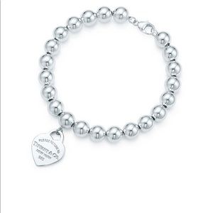 Return to Tiffany bead bracelet 8in